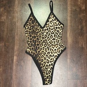 Shein Bodysuit Cheetah Print